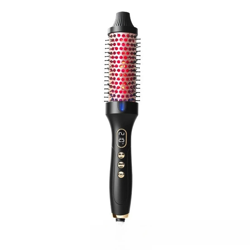 Dual Purpose Hair Straightening Curling Brush