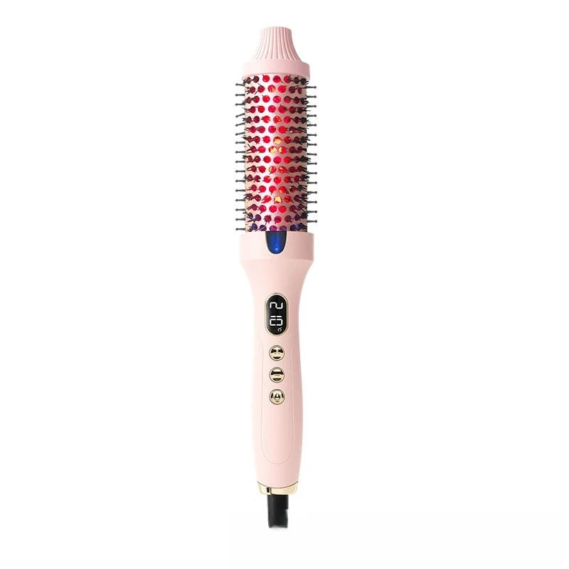 Dual Purpose Hair Straightening Curling Brush