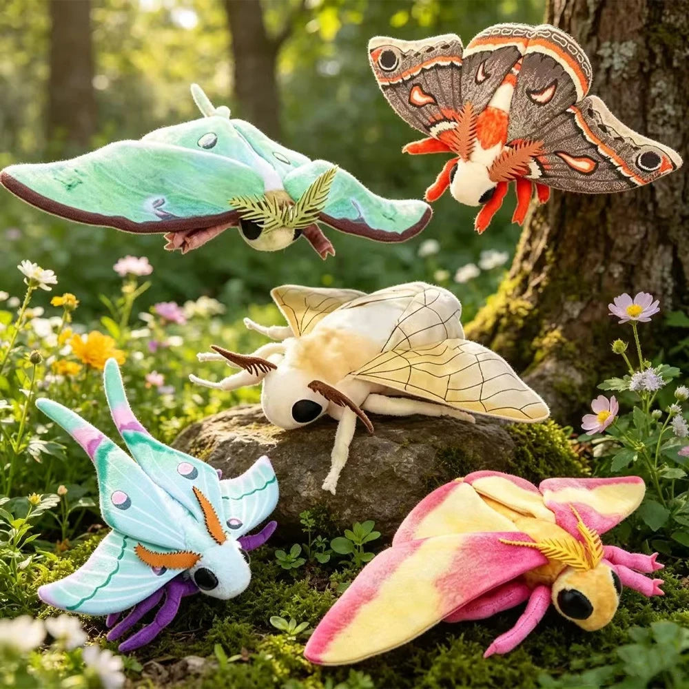 Lifelike Moth Stuffed Toy