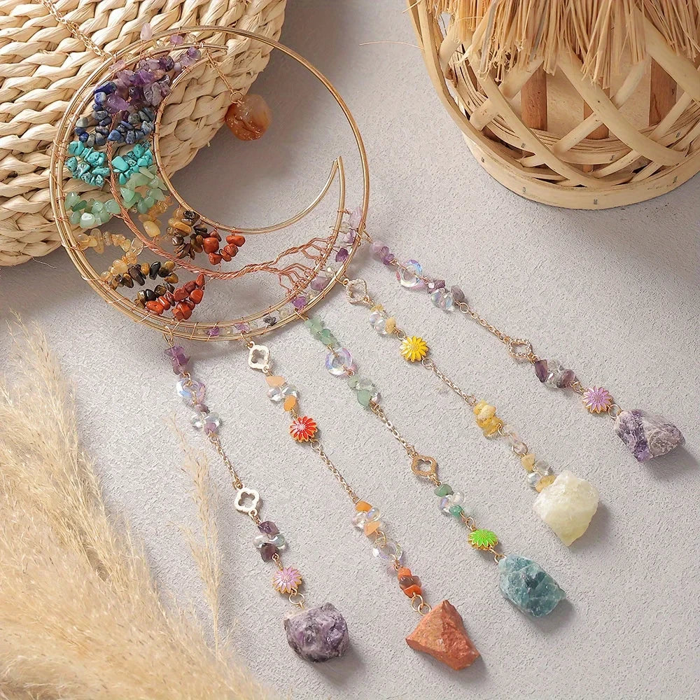 Celestial Crystal Sun Catcher Wind Chime