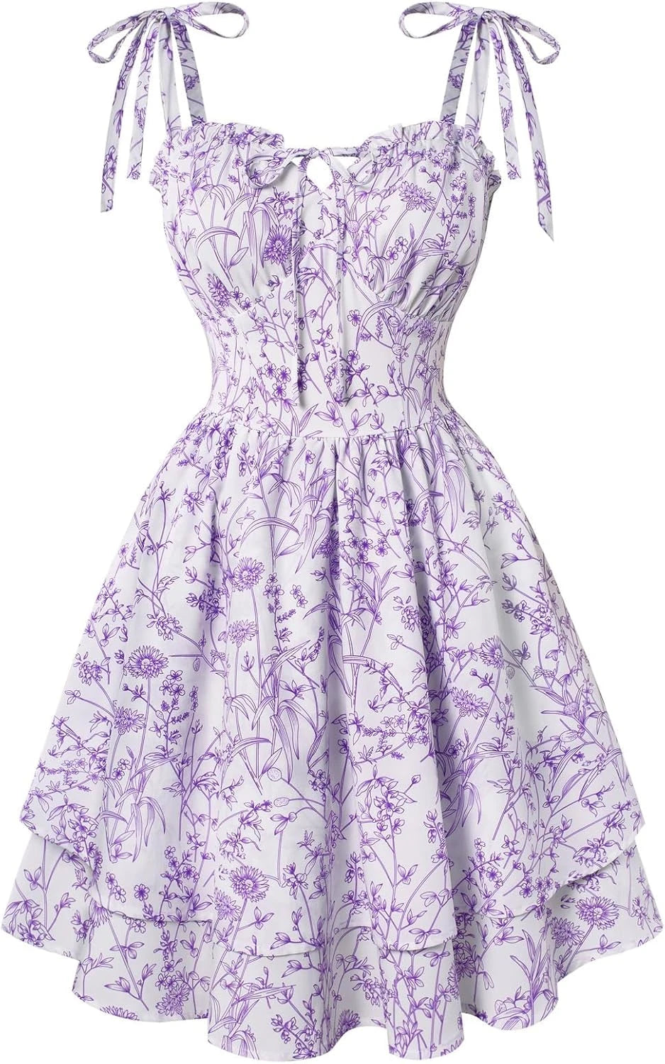 Floral Corset Picnic Dress
