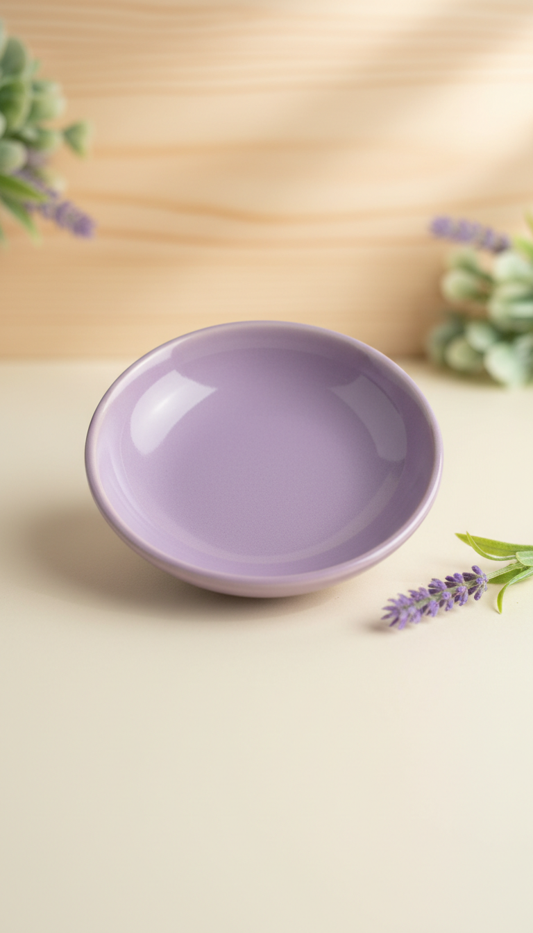 Lavender Ceramic Jewelry Dish