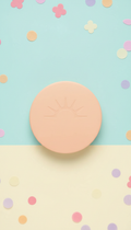 Sunny apricot blush compact